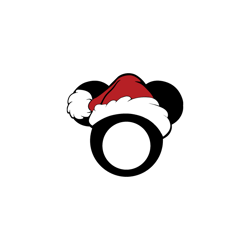 mickey mouse santa monogram svg, disney christmas svg, mickey mouse svg, mickey silhouette svg, mickey logo svg