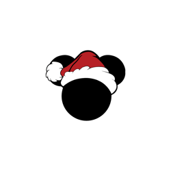 mickey mouse santa head svg, disney christmas svg, mickey mouse svg, mickey silhouette svg, mickey logo svg, mickey head