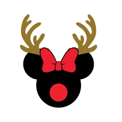 minnie mouse deerhorn svg, disney minnie svg, minnie mouse svg, minnie clipart, minnie face svg, minnie head svg