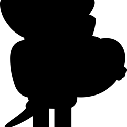 lucky silhouette svg, lucky dog svg, bluey svg, bluey dog svg, bluey heeler svg, cartoon svg, bluey birthday svg