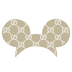 mickey mouse ears gucci svg, gucci logo svg, disney brand svg, fashion brand svg, brand logo svg, luxury brand svg