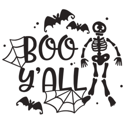 boo y'all svg, halloween svg, fall svg, autumn svg, ghost svg, witch svg, pumpkin svg, quotes, cut file cricut