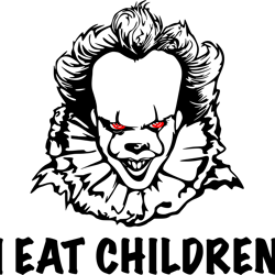 pennywise i eat children svg, horror movies svg, horror characters svg, horror halloween svg, halloween svg