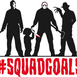 squadgoals horror movies svg, horror movies svg, horror characters svg, horror halloween svg, halloween svg