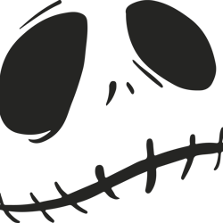 jack skellington face svg, nightmare before christmas svg, halloween svg, cartoon svg, jack and sally svg, png, dxf