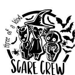 three of a kind scare crew svg, nightmare before christmas svg, halloween svg, jack skellington svg, jack and sally svg