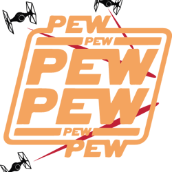 pew pew pew svg, star wars clipart, star wars silhouette, star wars movies svg, star wars logo svg, png dxf digital file