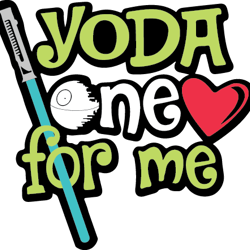 yoda one for me svg, star wars svg, star wars clipart, star wars silhouette, star wars movies svg, star wars logo svg