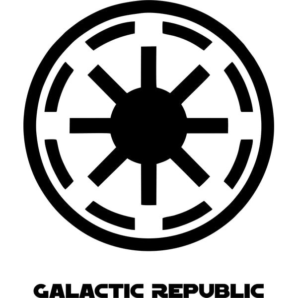 Galactic Republic Rondel Galactic Republic Svg, Star Wars Svg, Star Wars Silhouette S - Inspire ...