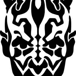 darth maul face svg, star wars svg, star wars silhouette svg, star wars clipart, star wars movies svg, star wars logo