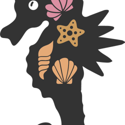 seahorse svg, mermaid svg, mermaid clipart, little mermaid svg, mermaid tail svg, sea svg, digital download