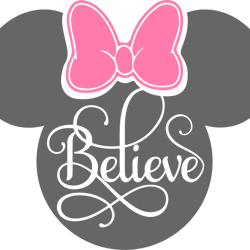 minnie mouse believe svg, disney mickey svg, mickey clipart, mickey mouse svg, mickey silhouette, mickey head svg