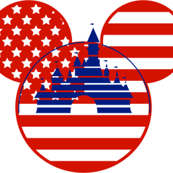 mickey mouse usa castle head svg, disney mickey svg, mickey clipart, mickey mouse svg, mickey silhouette, mickey svg