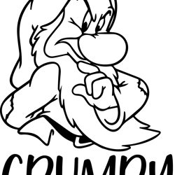 dwarfs grumpy svg, snow white svg, disney svg, disneyland svg, disney seven dwarfs svg, instant download