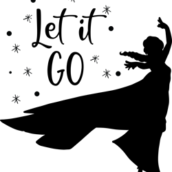 elsa let it go svg, elsa silhouette, frozen svg, frozen clipart, disney frozen svg, princess svg, winter svg, frozen png