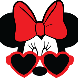 minnie mouse heart glasses svg, disney mickey svg, mickey clipart, mickey face svg, mickey head svg, instant download