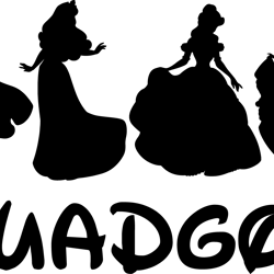 squadgoals princess svg, princess silhouette svg, cinderella svg, disney princess svg, dream princess svg