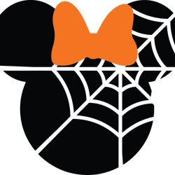 minnie mouse spiderweb svg, disney minnie svg, minnie  face svg, minnie silhouette, minnie head svg, digital download
