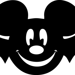 mickey mouse bat halloween svg, disney mickey svg, mickey face svg, mickey silhouette, mickey head svg, digital download