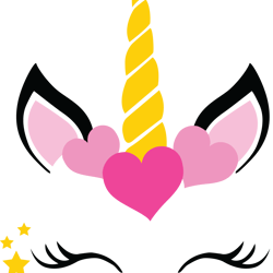 unicorn face svg, unicorn eyelashes, magical unicorn svg, unicorn head svg, cute unicorn princess svg, instant download