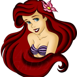 Ariel Svg, Ariel Clipart, Little Mermaid Svg, Princess Ariel Svg, Disney princess Svg, Mermaid Svg, Digital download