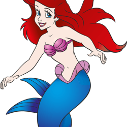 ariel svg, ariel clipart, little mermaid svg, princess ariel svg, disney princess svg, mermaid svg, digital download