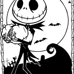 jack skellington svg, nightmare before christmas svg, halloween svg, jack and sally svg, cartoon svg, digital download