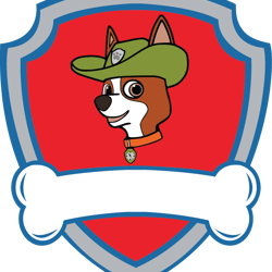 paw patrol tracker shield svg, paw patrol svg, paw patrol clipart, cartoon paw svg, dog patrol svg, digital download