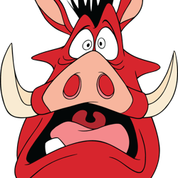 pumbaa face svg, lion king svg, lion king clipart, simba svg, animal kingdom svg, hakuna matata svg, disney svg