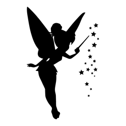 tinkerbell svg, tinkerbell silhouette, tinkerbell flying svg, tinkerbell fairy wings svg, princess tinkerbell svg