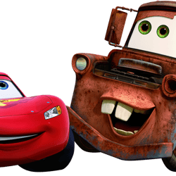 mater and lightning mcqueen png transparent images, cars cartoon png, disney png - digital file