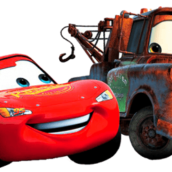 lightning mcqueen and mater png transparent images, cars cartoon png, disney png - digital file
