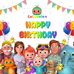 cocomelon happy birthday png, cocomelon family png, cocomelon birthday png, cocomelon characters png - digital file