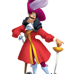 captain hook png transparent images, disney villains png, cartoon character png - digital file