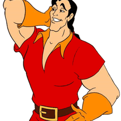 gaston png transparent images, disney villains png, cartoon character png - digital file-5