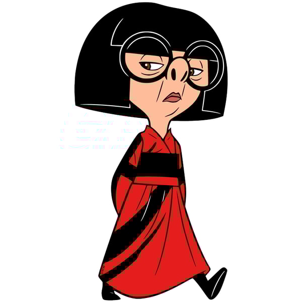 Edna Mode PNG Transparent Images, The Incredibles PNG, Disne | Inspire ...