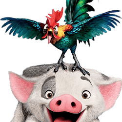 pua and hei hei png transparent images, disney moana png, clipart, disney princess png, digital download-3