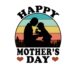 Vintage Happy Mother's Day Svg, Mother's Day Svg, Mom Gift Svg, Mom Shirt, Mama Svg, Mom Life Svg, Instant download