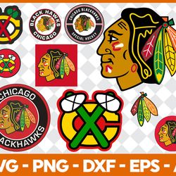 chicago blackhawks bundle svg, chicago blackhawks logo svg, nhl logo svg, national hockey league svg, sport svg