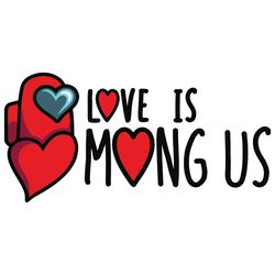 love is mong us svg, valentine svg, among us svg, among us love svg, among us gifts svg, hearts svg, heart love svg