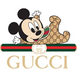 Mickey Mouse Gucci Logo Svg, Gucci Brand Logo Svg, Disney brand logo Svg, Fashion Brand logo Svg cut file