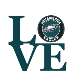 Love Philadelphia Eagles Svg, Philadelphia Eagles Logo Svg, NFL Svg, Sport Svg, Football Svg, Digital download