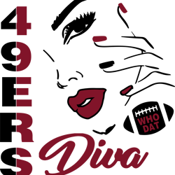 49ers diva svg, san francisco 49ers svg, nfl svg, sport svg, football svg, digital download