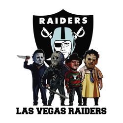 Horror Movie Team Las Vegas Raiders Svg, NFL Svg, Sport Svg, Football Svg, Digital download