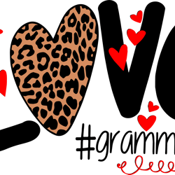love grammy life svg, leopard heart svg, mother's day svg, mom svg, mom shirt svg, mom life svg, digital download