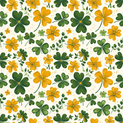 St. Patrick's Day Digital Paper Pattern, PNG seamless Pattern, Lucky Digital PNG, Sublimation, Digital Download-5