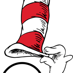 cat in the hat monogram svg, dr. seuss svg, dr. seuss clipart, dr. seuss teacher svg, dr. seuss day svg