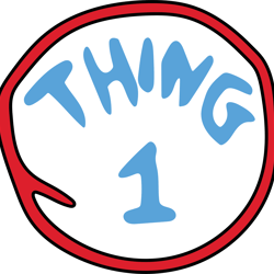 thing 1 svg, dr. seuss svg, dr. seuss clipart, dr. seuss teacher svg, dr. seuss day svg, digital download-4