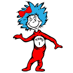 thing 1 svg, dr. seuss svg, dr. seuss clipart svg, dr. seuss teacher svg, dr. seuss day svg, instant download