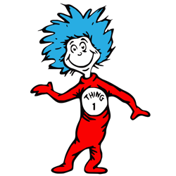 thing 1 svg, dr. seuss svg, dr. seuss clipart svg, dr. seuss teacher svg, dr. seuss day svg, instant download-1